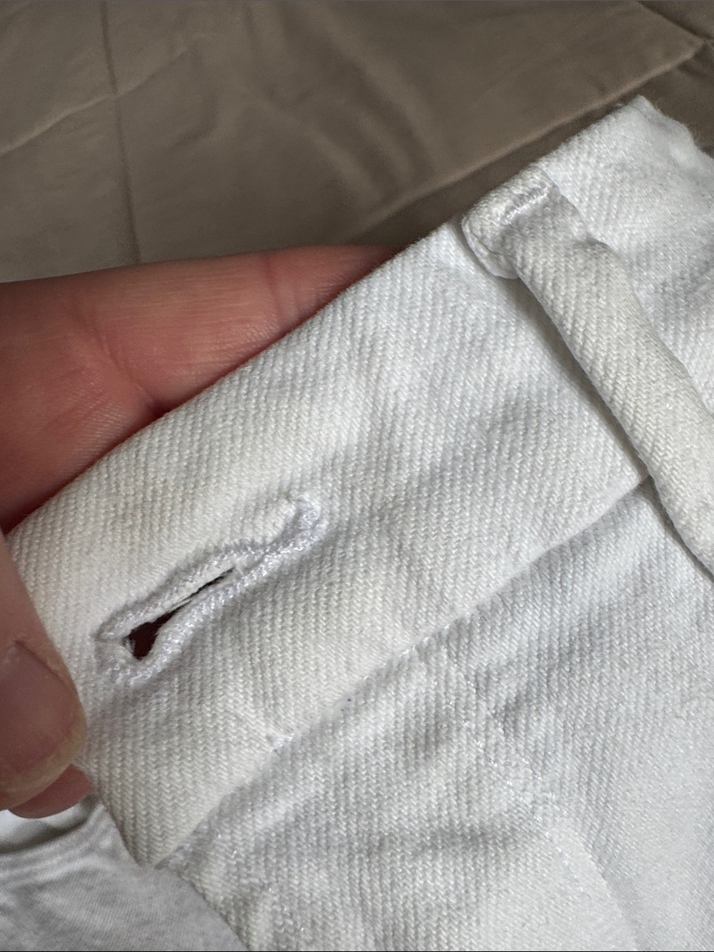 White Straight-Leg Jeans - Picture 7 of 7